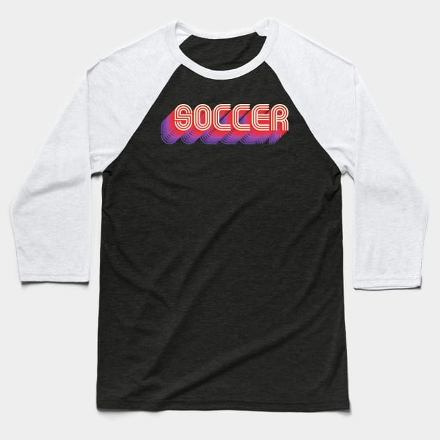 Soccer Baseball T-Shirt by beforetheinkisdry